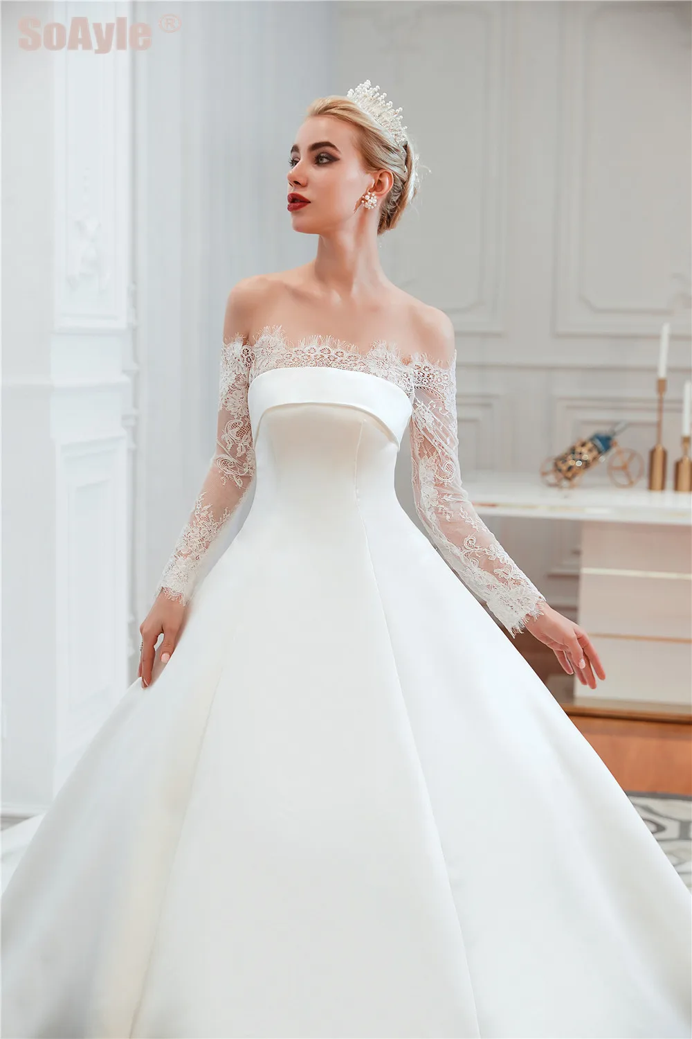 SoAyle Romantic Wedding Dress Boho Chic Wedding Dresses Ball Gown Lace Wedding Dress Plus Size Vestido de Noiva
SoAyle Romantic Wedding Dress Boho Chic Wedding Dresses Ball Gown Lace Wedding Dress Plus Size Vestido de Noiva