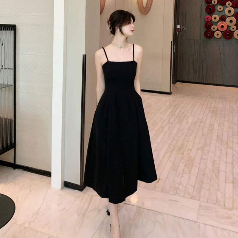 Black Gothic Strap Dress Women Casual Party Split Designer Midi Dress Female Elegant Korean Sexy Kawaii Y2k Dress Summer 2021 
Black Gothic Strap Dress Women Casual Party Split Designer Midi Dress Female Elegant Korean Sexy Kawaii Y2k Dress Summer 2021
