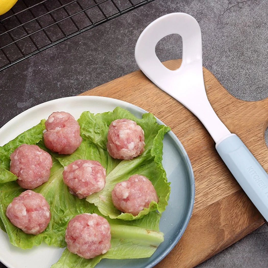 Non-Stick Creative Meatball Maker Spoon Meat Baller with Elliptical Leakage Hole Meat Ball Mold Kitchen Utensil Gadget Meat Tool
Non-Stick Creative Meatball Maker Spoon Meat Baller with Elliptical Leakage Hole Meat Ball Mold Kitchen Utensil Gadget Meat Tool