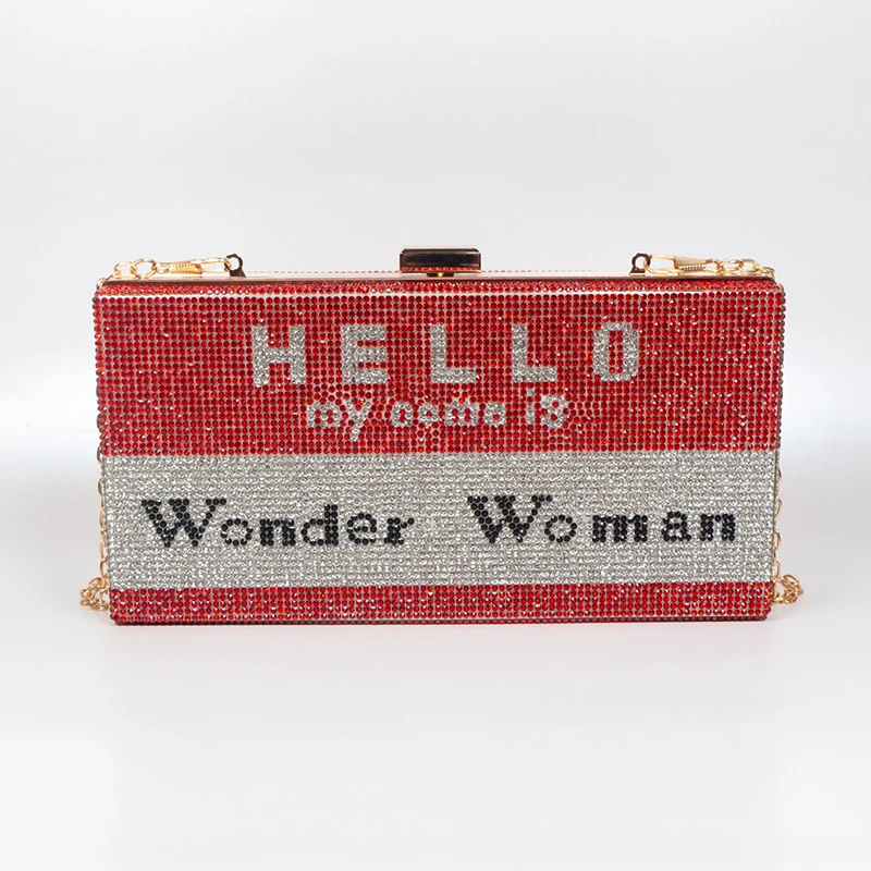 Elegant White/Red/Black Diamond Crystal Clutch Purse Designer Women Long Chain Crossbody Bag Messenger Evening Clutches Wallets 
Elegant White/Red/Black Diamond Crystal Clutch Purse Designer Women Long Chain Crossbody Bag Messenger Evening Clutches Wallets