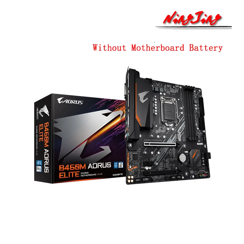 Gigabyte GA B460M AORUS ELITE (rev. 1 0) Micro ATX Intel B460 DDR4 M.2 USB 3 2 128G поддержка 10 gen LGA 1200 CPU материнская