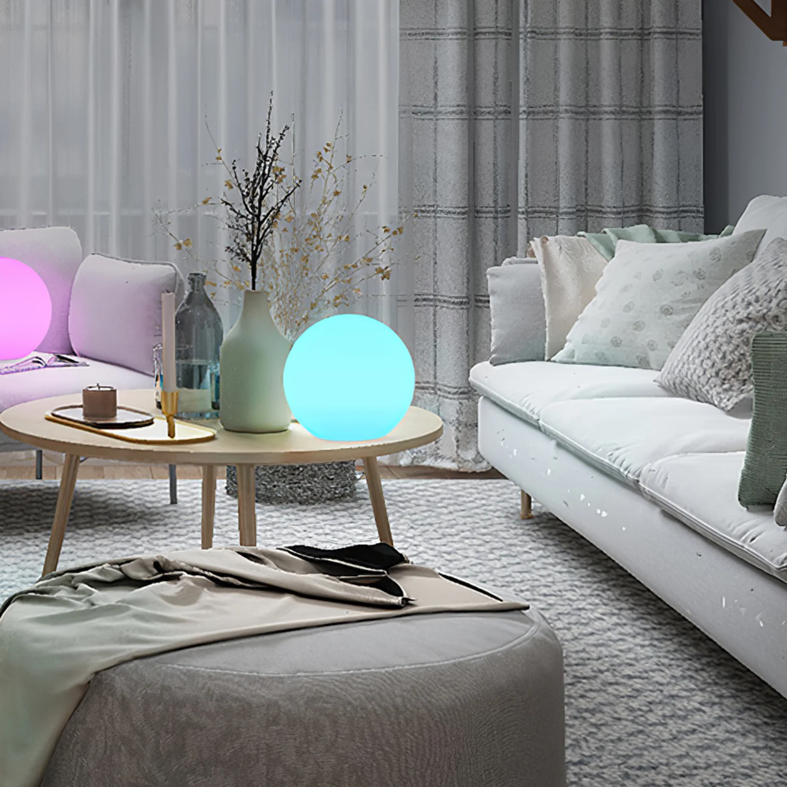 Intelligent Round Night Lamp WIFI Connection Voice Controlling Color Changing Night Atmosphere Lamp for Bedroom Decoration
Intelligent Round Night Lamp WIFI Connection Voice Controlling Color Changing Night Atmosphere Lamp for Bedroom Decoration