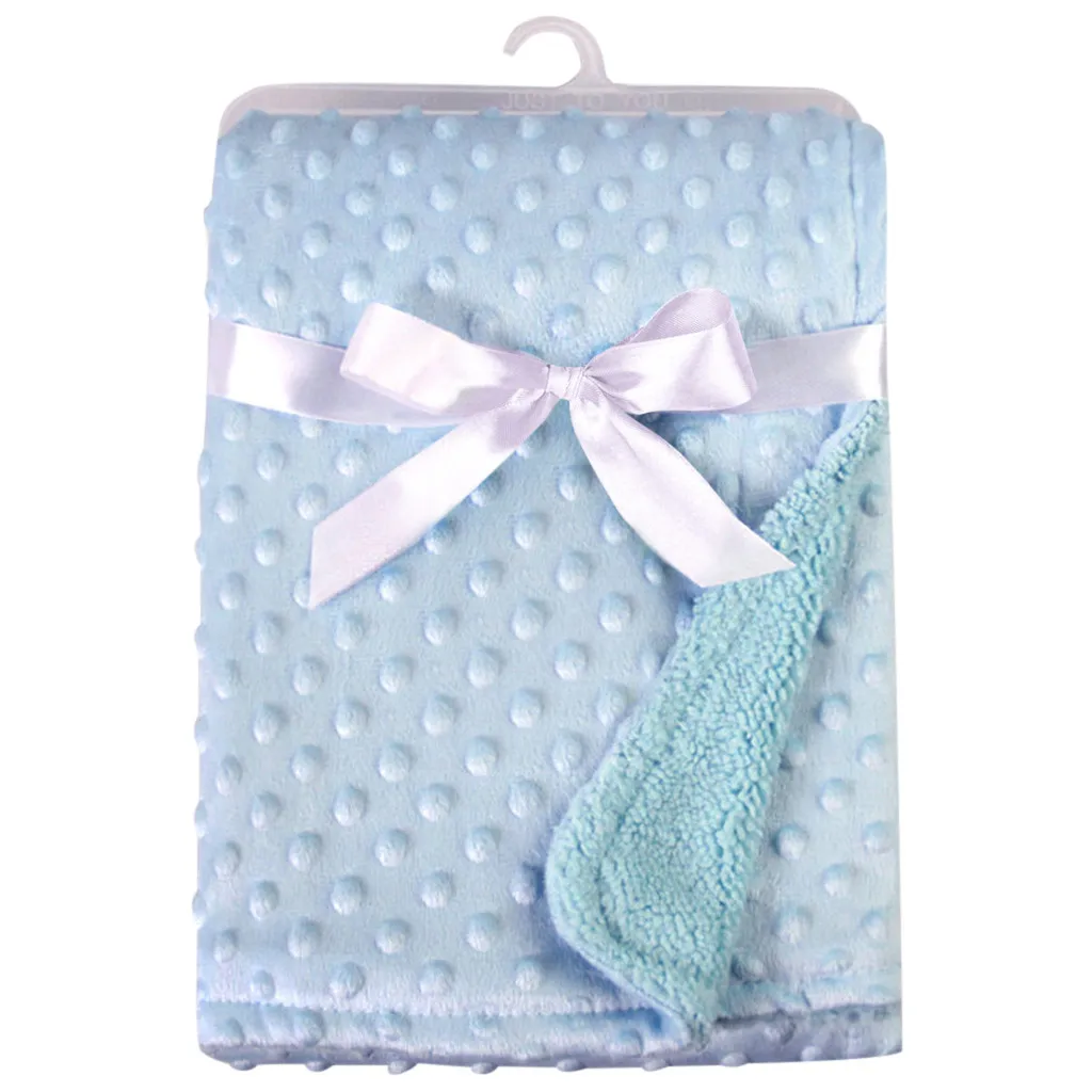 Baby Soft Minky Dot Blanket Pressure foam Blanket Warm Fleece Stroller Cover Quilt Swaddling Bedding Hug blanket Car blanket
Baby Soft Minky Dot Blanket Pressure foam Blanket Warm Fleece Stroller Cover Quilt Swaddling Bedding Hug blanket Car blanket