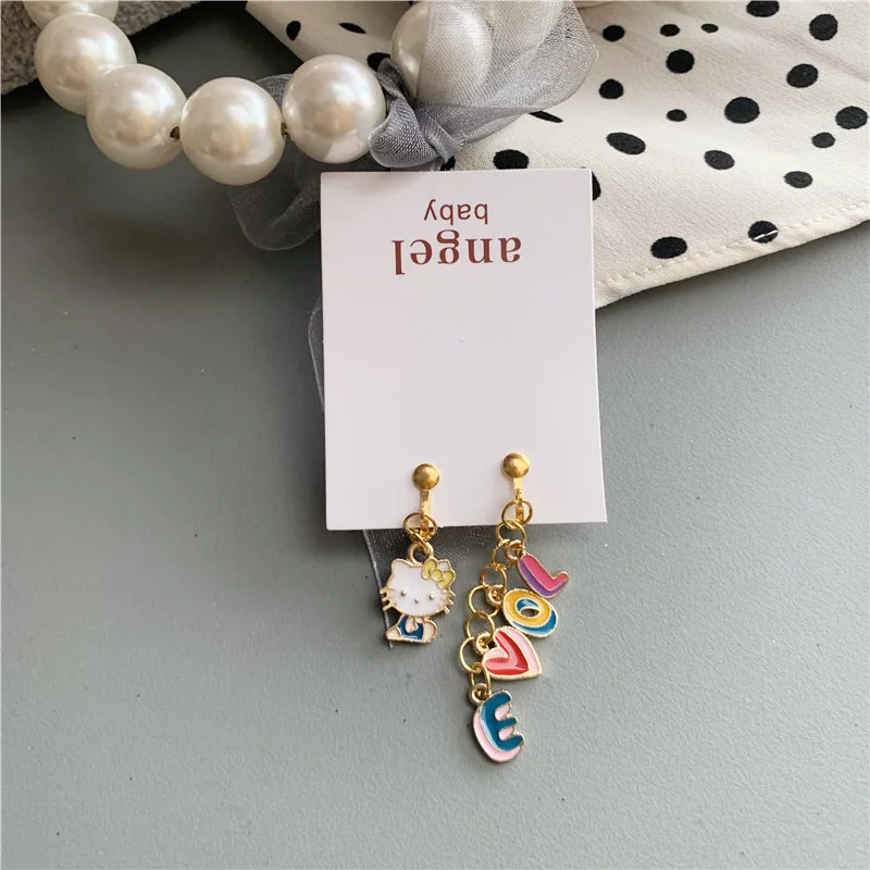 Hello Kitty Accessories Cute Girl Pendant Ear Clip Cartoon Anti-pain Metal Earring Jewelry Girl Holiday Gift
Hello Kitty Accessories Cute Girl Pendant Ear Clip Cartoon Anti-pain Metal Earring Jewelry Girl Holiday Gift