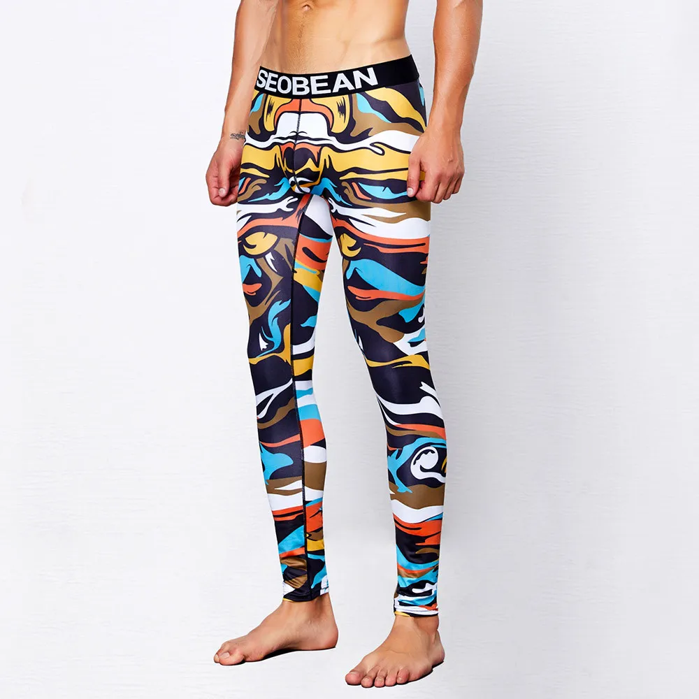 High Waist Sport Leggings Men's Print Cotton Breathable Sports Leggings Thermal Long Johns Underwear Pants Squat Proof Pants
High Waist Sport Leggings Men's Print Cotton Breathable Sports Leggings Thermal Long Johns Underwear Pants Squat Proof Pants
