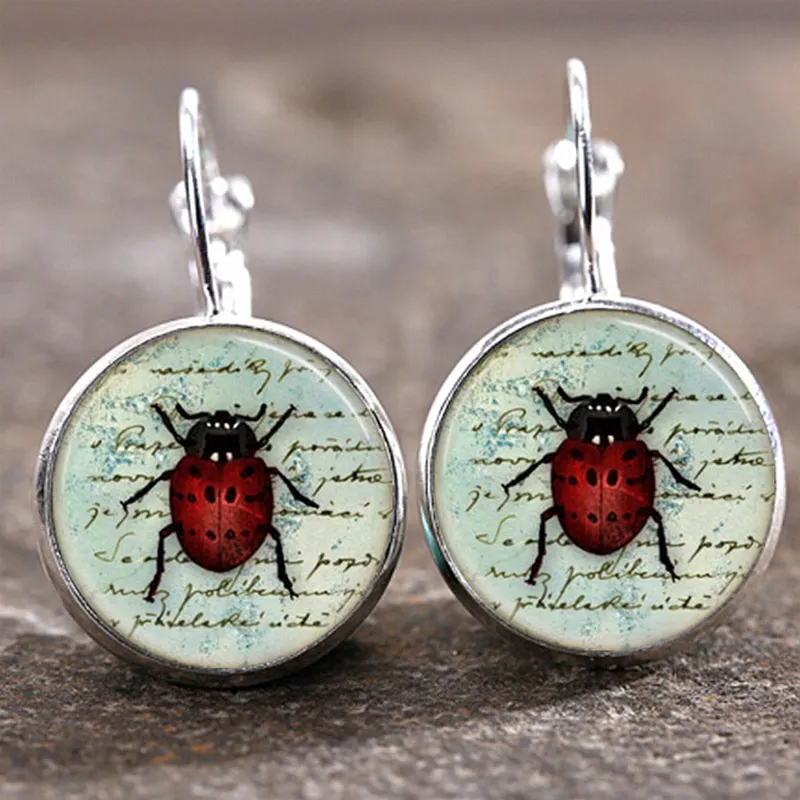 New Arrival Ladybug Insect Bronze Silver plated Earrings Jewelry Cute Ladybug Drop Earrings For Women Girls Hand Craft Jewelry
New Arrival Ladybug Insect Bronze Silver plated Earrings Jewelry Cute Ladybug Drop Earrings For Women Girls Hand Craft Jewelry
