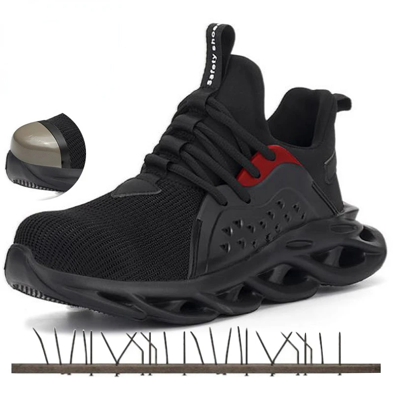 Men's Shoes Outdoor Breathable Mesh Steel Toe Safety Shoes Light Anti-puncture Comfortable Work Shoes thickened Foam Sneakers
Men's Shoes Outdoor Breathable Mesh Steel Toe Safety Shoes Light Anti-puncture Comfortable Work Shoes thickened Foam Sneakers