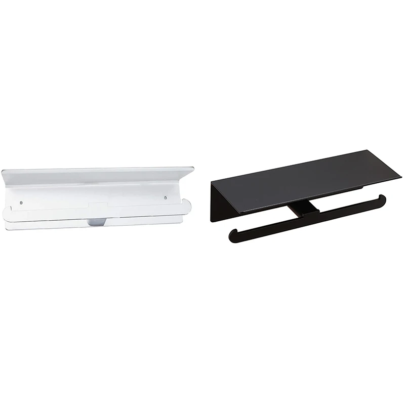 Toilet Roll Holder-Wall Mounted Toilet Roll Holders with Double Rolls for All Kinds of Toilet Paper, Shelf
Toilet Roll Holder-Wall Mounted Toilet Roll Holders with Double Rolls for All Kinds of Toilet Paper, Shelf