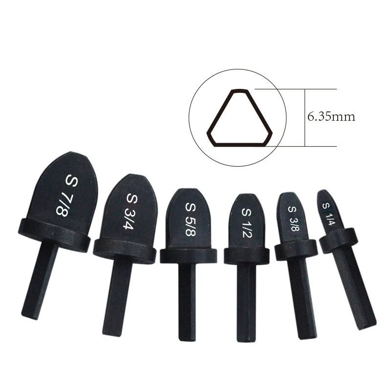 6-piece Triangular Handle Tube Expander Black Inch Tube Supporter Air Conditioning Copper Tube Expander Tool Copper Tube Flared
6-piece Triangular Handle Tube Expander Black Inch Tube Supporter Air Conditioning Copper Tube Expander Tool Copper Tube Flared