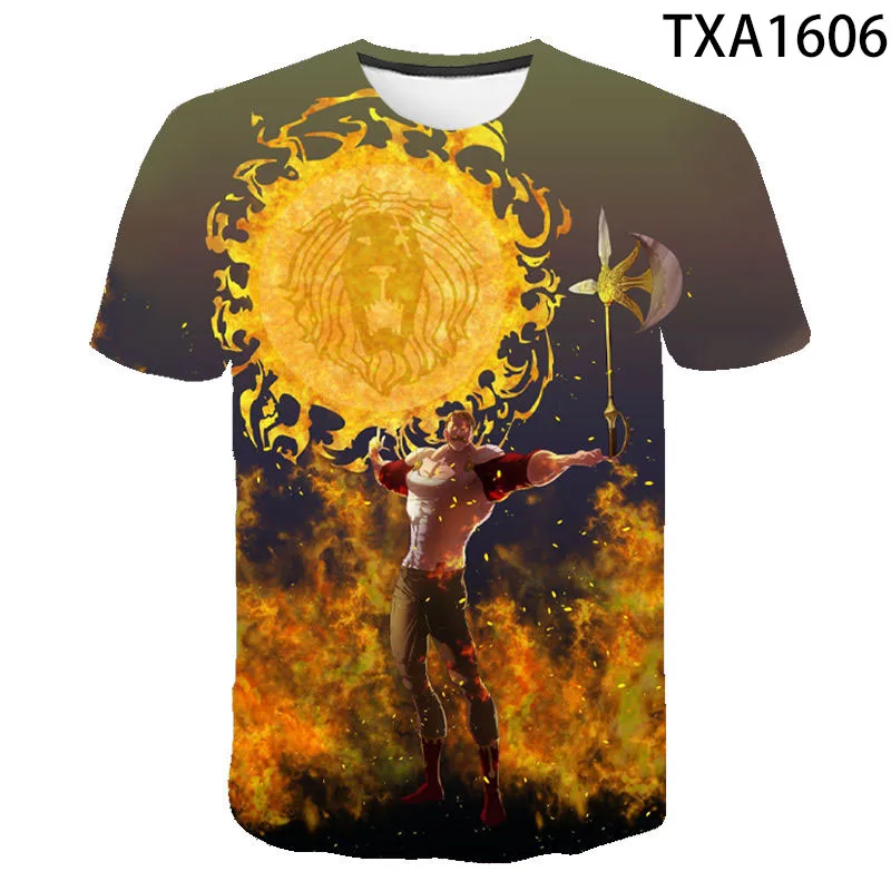 Comic Escanor Lion's Sin 3d Pride Men Women 3D T Shirt Summer Short Sleeve Boy Girl Children Cartoon Anime Tops Cool Tee
Comic Escanor Lion's Sin 3d Pride Men Women 3D T Shirt Summer Short Sleeve Boy Girl Children Cartoon Anime Tops Cool Tee