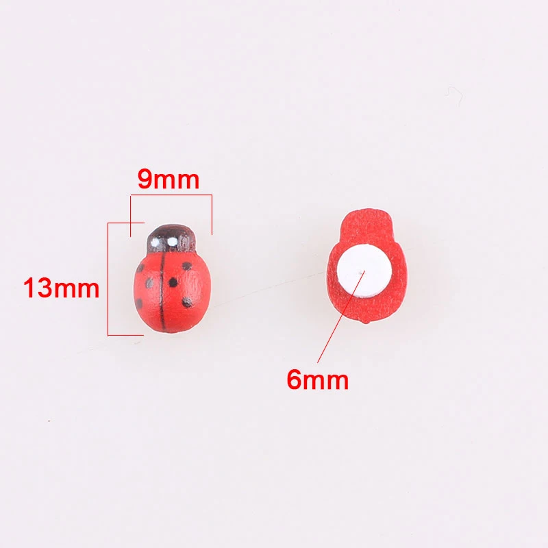 50PCS Ladybug Stickers Easter Scrapbooking Buttons Lovely Red Small Wood Buttons for Sewing Garment Supplies Accessory E 
50PCS Ladybug Stickers Easter Scrapbooking Buttons Lovely Red Small Wood Buttons for Sewing Garment Supplies Accessory E