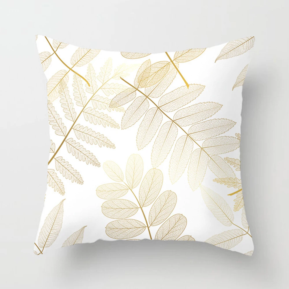 Golden Foil Leaves Pattern Cushion Cover Fashion Seat Cushions Home Decor Leaf Throw Pillow Sofa Pillowcase Room Supplies
Golden Foil Leaves Pattern Cushion Cover Fashion Seat Cushions Home Decor Leaf Throw Pillow Sofa Pillowcase Room Supplies