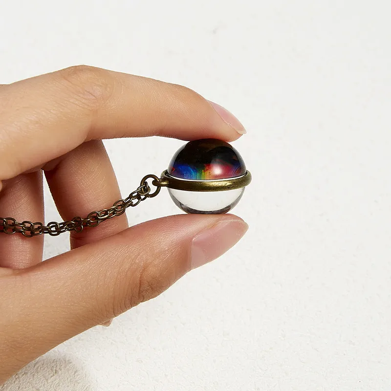 Fashion Necklace Nebula Galaxy Double Sided Glass Pendants Cabochon Necklace Retro Brithday Jewelry
Fashion Necklace Nebula Galaxy Double Sided Glass Pendants Cabochon Necklace Retro Brithday Jewelry