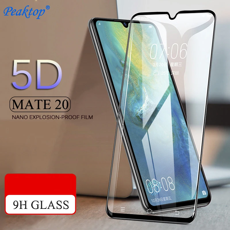 Peaktop 9D закаленное стекло для huawei mate 20 10 P20 Lite Pro Nano пленка защитное на Honor 8X9 защита
