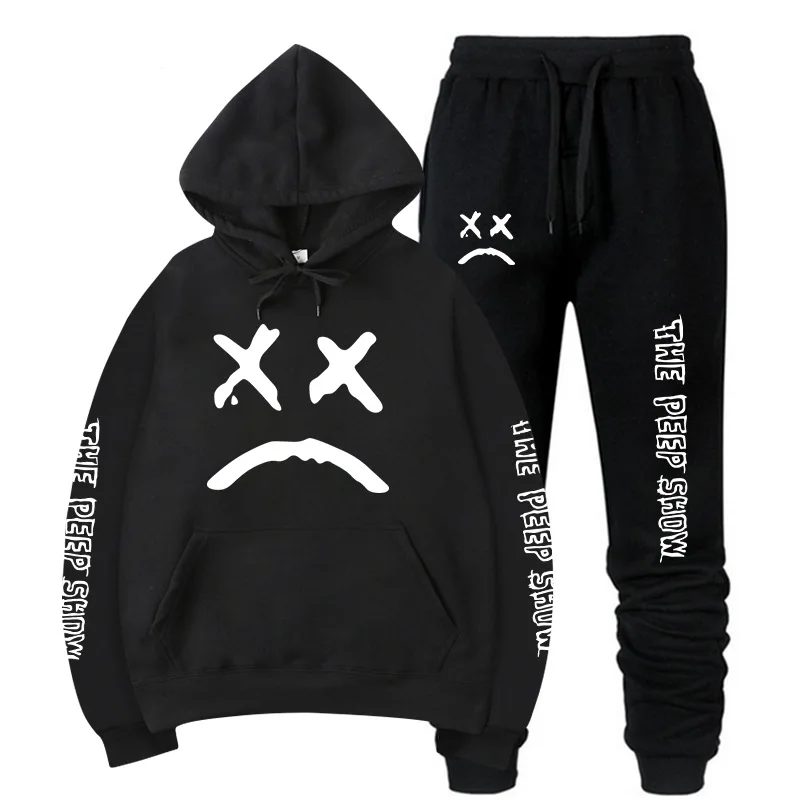 Sweatshirt + Sweatpants Suits Men Women Hip Hop Lil Peep Cry Baby Pullover Two Piece Set
Sweatshirt + Sweatpants Suits Men Women Hip Hop Lil Peep Cry Baby Pullover Two Piece Set