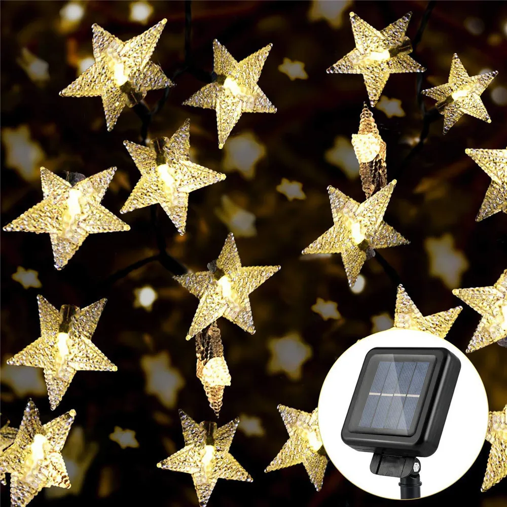 Solar Star String Lights LED String Fairy Lamp 8 Modes Solar Powered Twinkle Fairy Light Waterproof Holiday Wedding Decor
Solar Star String Lights LED String Fairy Lamp 8 Modes Solar Powered Twinkle Fairy Light Waterproof Holiday Wedding Decor