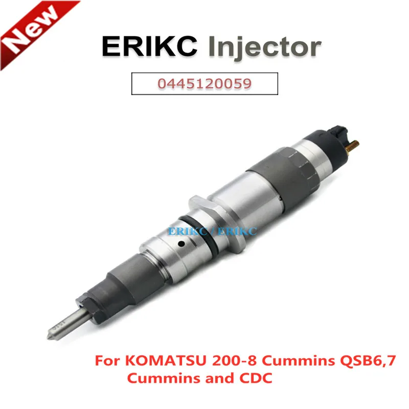 ERIKC 0 445 120 059 Diesel Fuel Common Rail Injector 0445 120 059 0445120059 for KOMATSU 200-8 Cummins QSB6
ERIKC 0 445 120 059 Diesel Fuel Common Rail Injector 0445 120 059 0445120059 for KOMATSU 200-8 Cummins QSB6