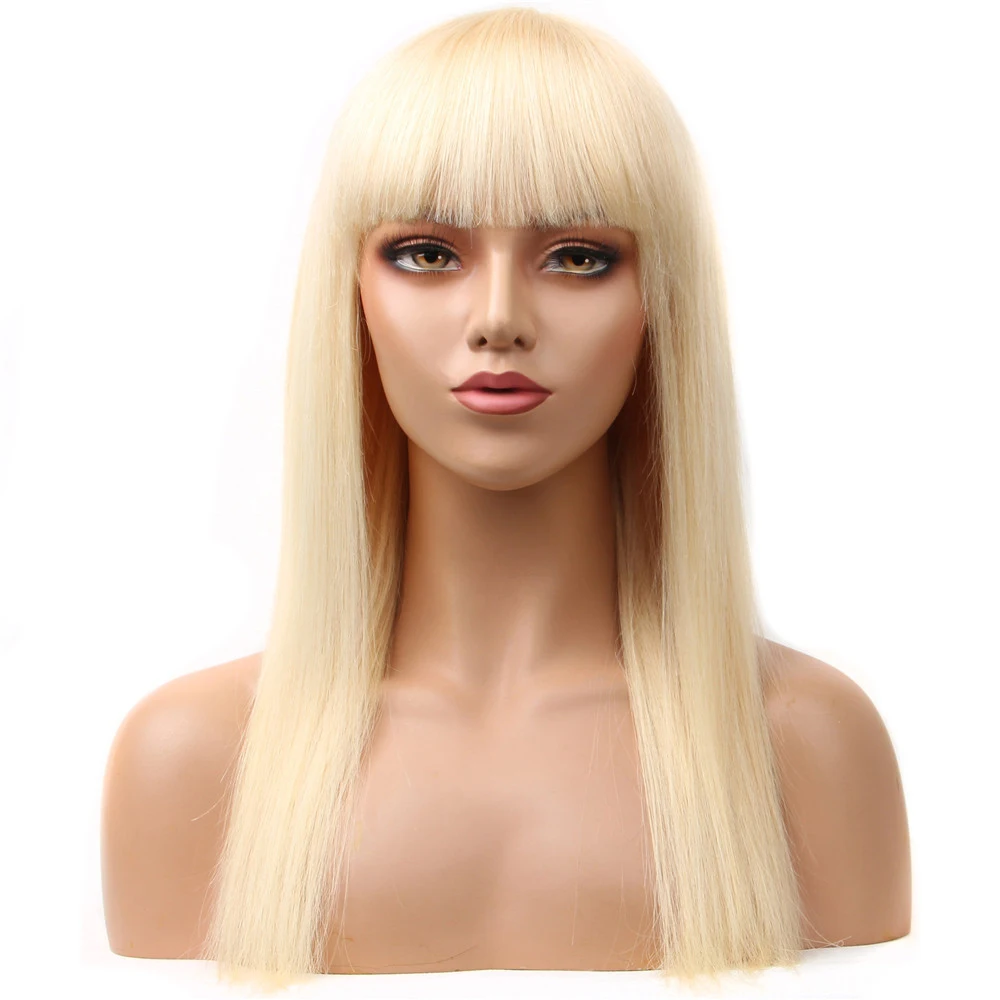 Straight 613 Highlight Human Hair Wigs With Bangs Brazilian Full Machine Made Human Hair Wigs For Women 150% Remy Hair Wig
Straight 613 Highlight Human Hair Wigs With Bangs Brazilian Full Machine Made Human Hair Wigs For Women 150% Remy Hair Wig