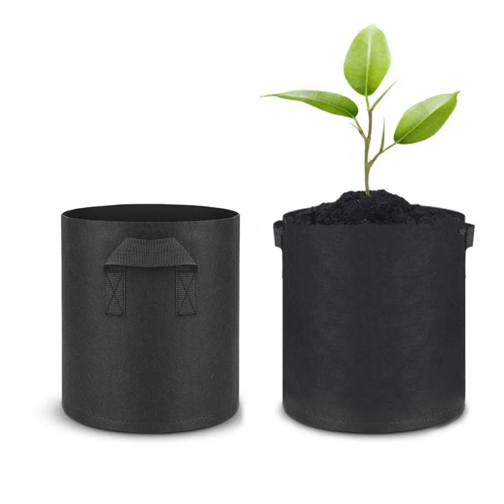 

1-100 Gallon Fabric Root Pots Smart Plant Felt Grow Pot Bags Home Gardening Flower Vegetable Planter Container