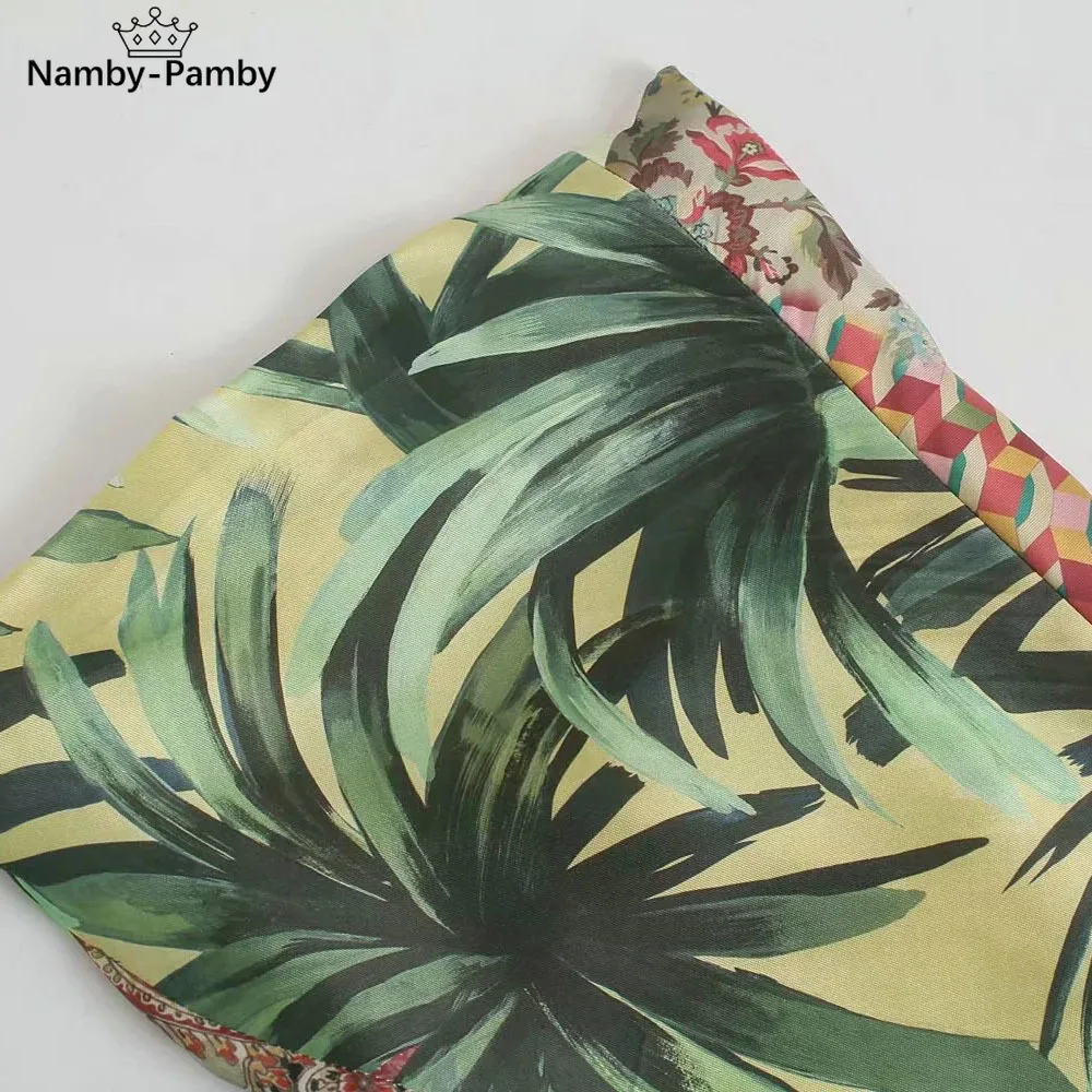 2021 Summer Vintage Beach Style Women V Neck Patchwork Print Belt Jacket Female Casual Split Poplin Middle Length Top
2021 Summer Vintage Beach Style Women V Neck Patchwork Print Belt Jacket Female Casual Split Poplin Middle Length Top