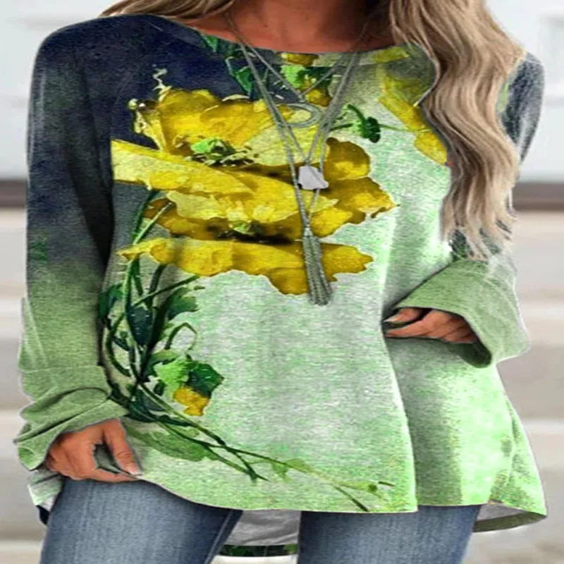 4XL 5XL Plus Size Women‘s T shirt Autumn Long Sleeve 3D Print Ladies Top Shirts Streetwear Loose Casual T shirt Pullovers Spring
4XL 5XL Plus Size Women‘s T shirt Autumn Long Sleeve 3D Print Ladies Top Shirts Streetwear Loose Casual T shirt Pullovers Spring