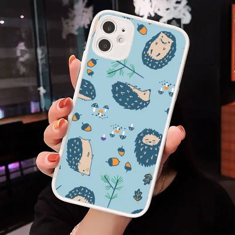 Animal cute cartoon hedgehog Phone Case Matte Transparent for iPhone 7 8 11 12 s mini pro X XS XR MAX Plus cover funda
Animal cute cartoon hedgehog Phone Case Matte Transparent for iPhone 7 8 11 12 s mini pro X XS XR MAX Plus cover funda