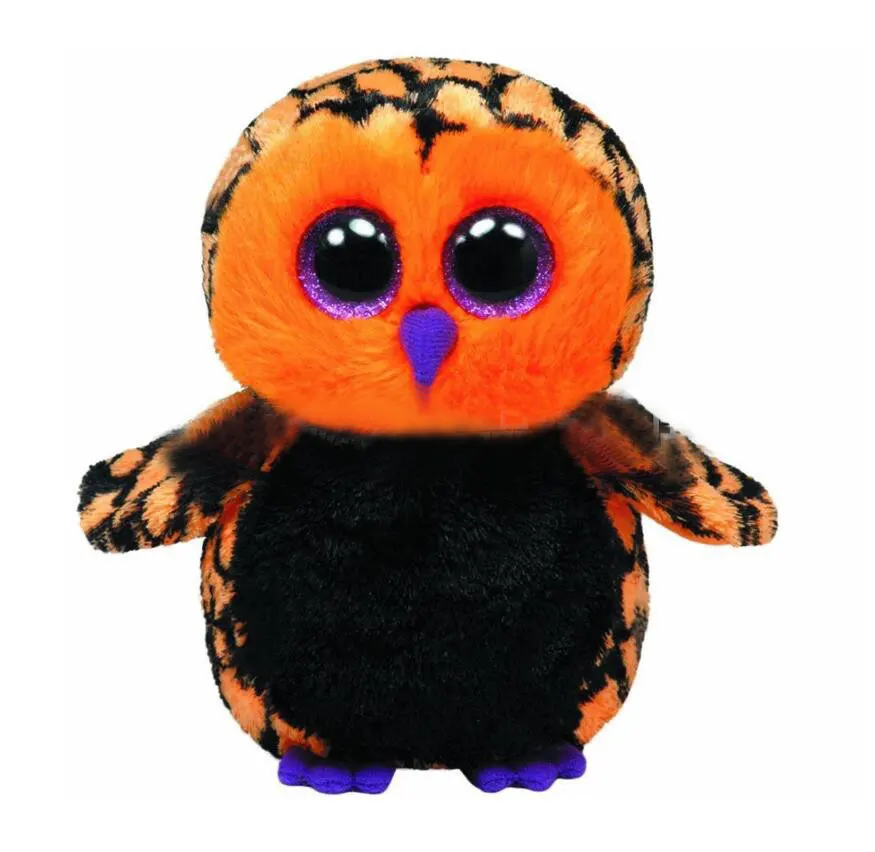 Ty Beanie Big Eyes Halloween Orange Black Owl Plush Stuffed Animal Super Soft Bedside Ornaments Toys Doll Gift For Kids 15CM
Ty Beanie Big Eyes Halloween Orange Black Owl Plush Stuffed Animal Super Soft Bedside Ornaments Toys Doll Gift For Kids 15CM