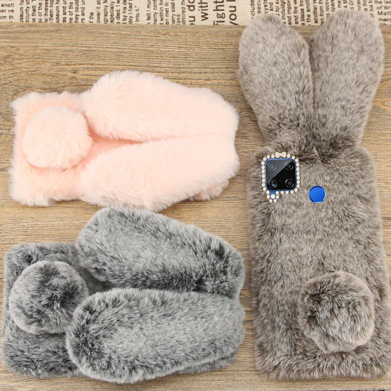 Case Case Realme C15 6 6S 5 Pro 5i Fashion Lovely Plush Rabbit Winter Keep warm Shiny diamond Soft Silicone Back Cover
Case Case Realme C15 6 6S 5 Pro 5i Fashion Lovely Plush Rabbit Winter Keep warm Shiny diamond Soft Silicone Back Cover