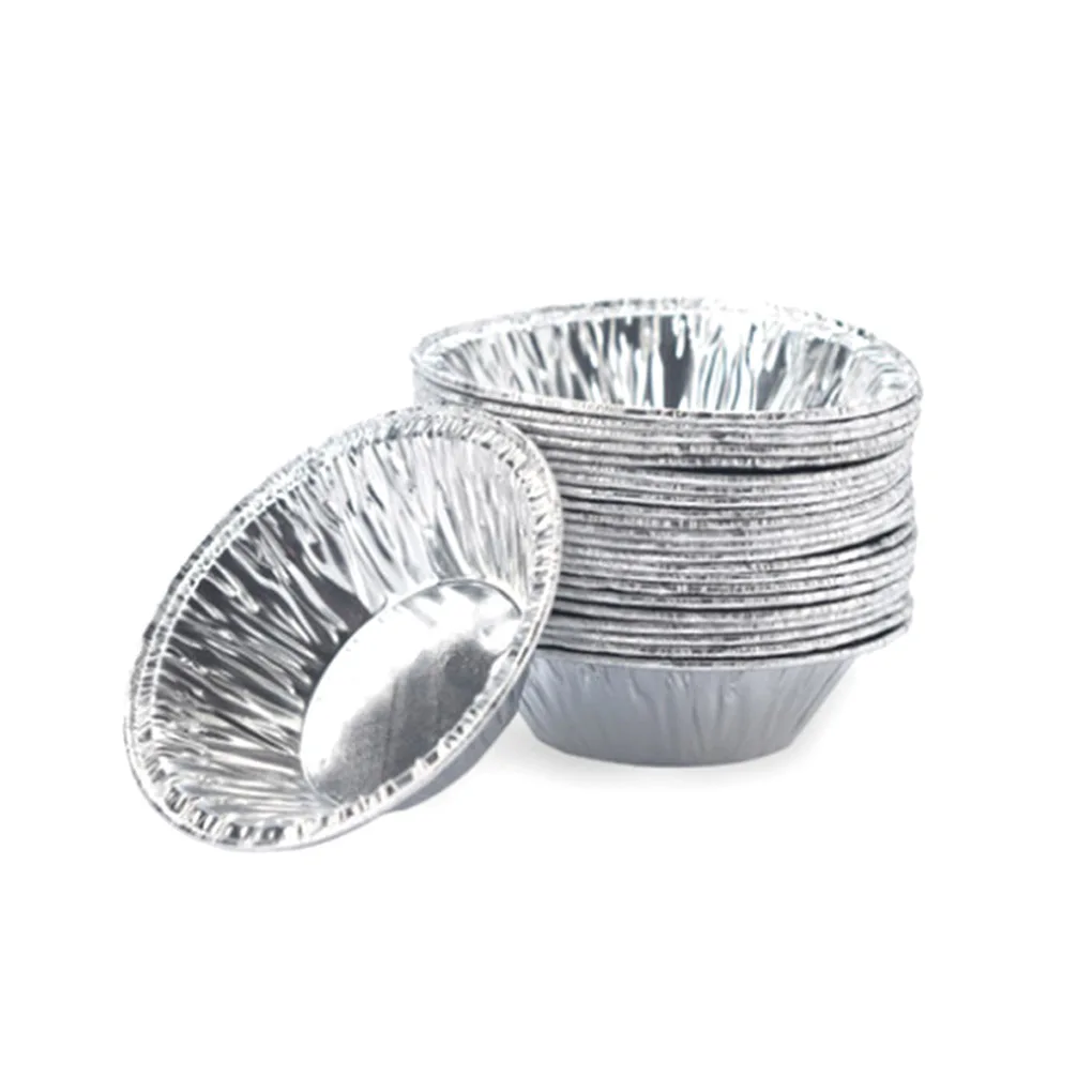100pcs Disposable Round Egg Tart Mold Aluminum Foil Cups Baking Cookie Pudding Cupcake Mould
100pcs Disposable Round Egg Tart Mold Aluminum Foil Cups Baking Cookie Pudding Cupcake Mould