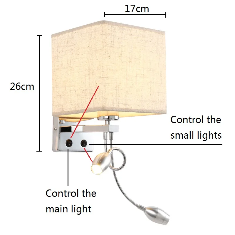 LED Wall Lamp Bedroom Light Bedside Book Light Wandlamp Wall Lights For Home Industrial Decor Applique Murale Luminaire Fabric
LED Wall Lamp Bedroom Light Bedside Book Light Wandlamp Wall Lights For Home Industrial Decor Applique Murale Luminaire Fabric