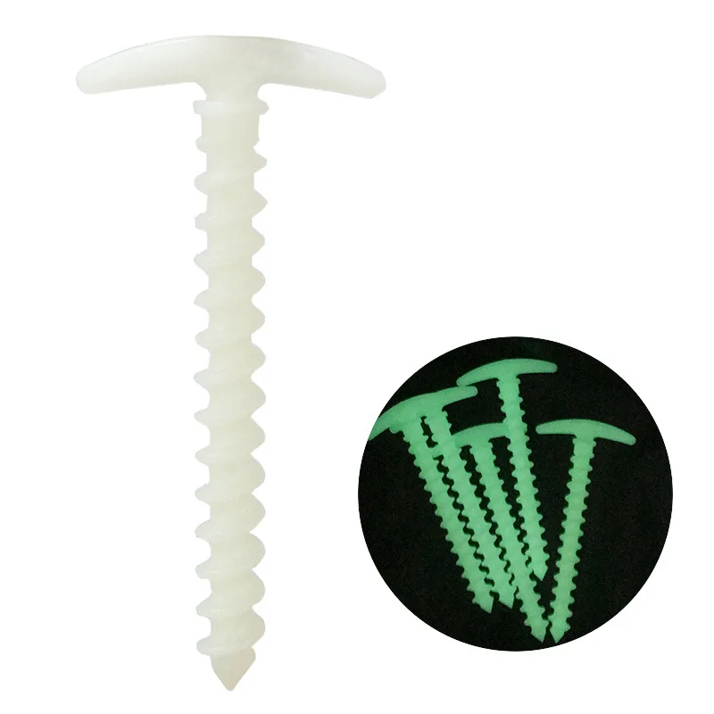Tent stakes pegs spiral tent luminous nails nylon plastic self-lighting curtain nails 14.5cm Camping wild fishing
Tent stakes pegs spiral tent luminous nails nylon plastic self-lighting curtain nails 14.5cm Camping wild fishing