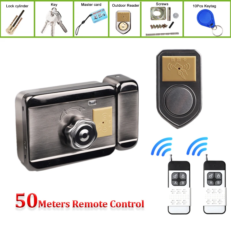 Дверной замок RFID на 125 кГц с дистанционным управлением и питанием от 4 батарей аа
Дверной замок RFID на 125 кГц с дистанционным управлением и питанием от 4 батарей аа