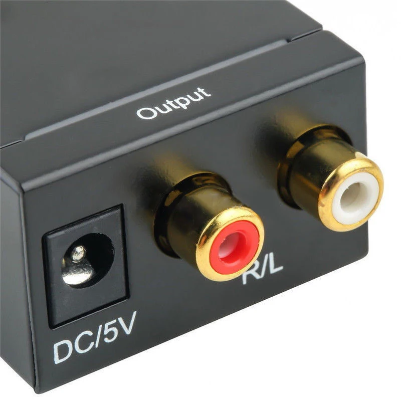 Optical Converter Coaxial Audio RCA L/R 3.5mm 0.5W Black Universal Toslink Digital Adapter
Optical Converter Coaxial Audio RCA L/R 3.5mm 0.5W Black Universal Toslink Digital Adapter