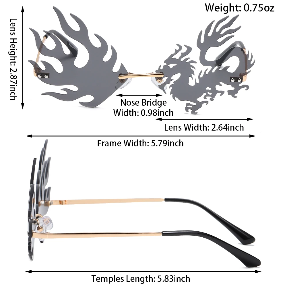 2021 Rimless Dragon Phoenix Shape Sunglasses For Party Women Men Unique Frameless Eyewear Sun Glasses Cool Shades UV400
2021 Rimless Dragon Phoenix Shape Sunglasses For Party Women Men Unique Frameless Eyewear Sun Glasses Cool Shades UV400