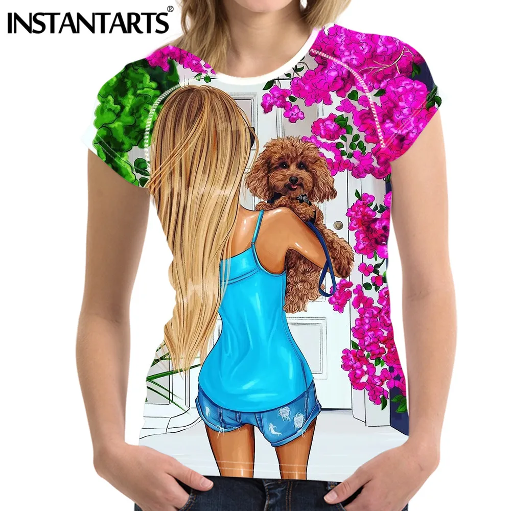 INSTANTARTS 3D Catoon Baby Mom Girl Queen Print Casual Women Quick Drying Elastic Woman Clothes O-neck T Shirts Ladies Plus Size 
INSTANTARTS 3D Catoon Baby Mom Girl Queen Print Casual Women Quick Drying Elastic Woman Clothes O-neck T Shirts Ladies Plus Size
