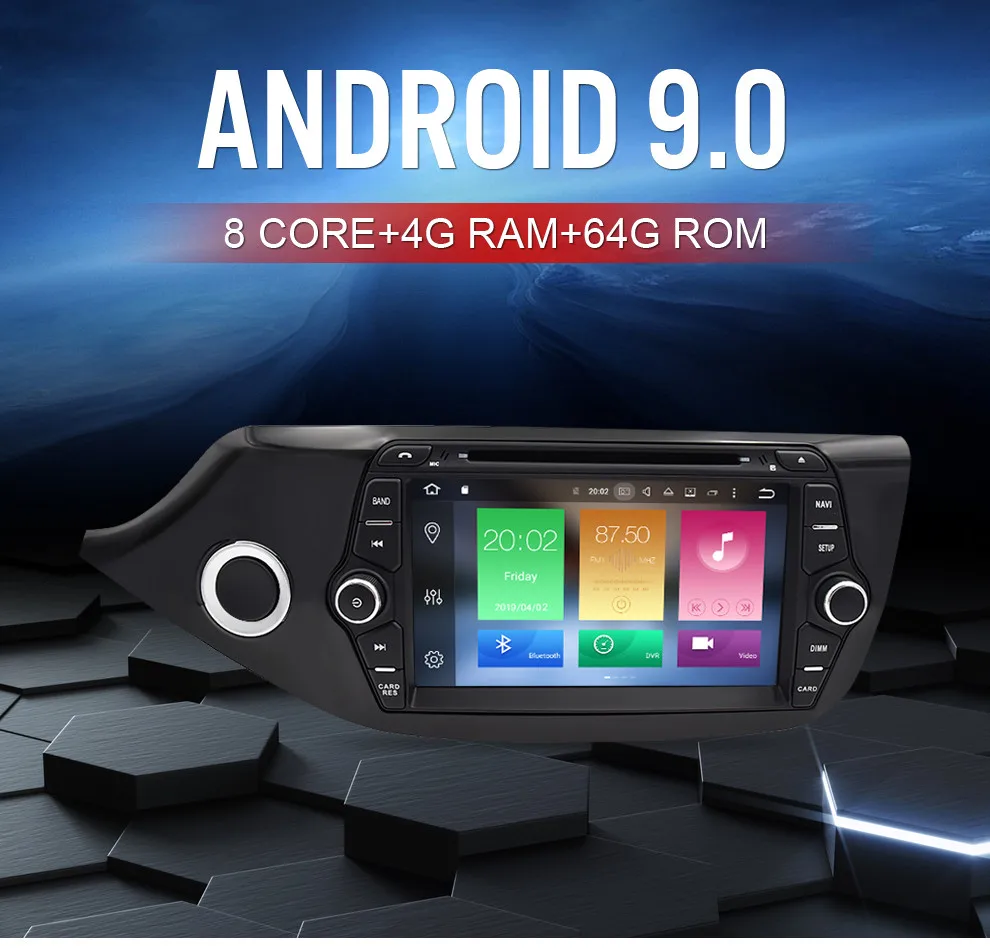 2 Din Android 8 0 сенсорный экран автомобильный мультимедийный плеер для Kia Ceed 2013 2014 2015