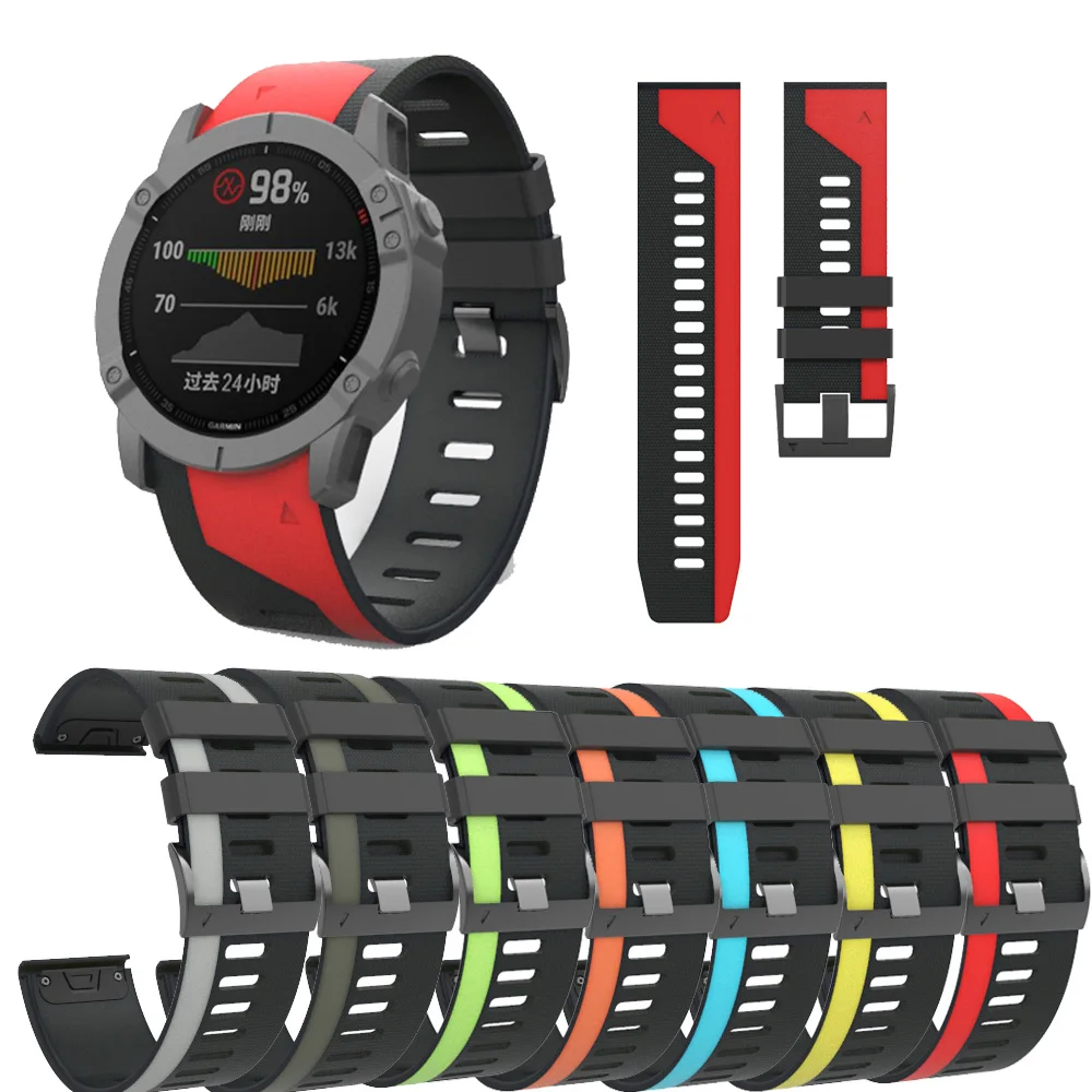 22 26MM Silicone Quick Release Watchband Strap for Garmin Fenix 5X 6XPro smartwatch Easyfit Wrist Band Strap Fenix 5X 5Plus
22 26MM Silicone Quick Release Watchband Strap for Garmin Fenix 5X 6XPro smartwatch Easyfit Wrist Band Strap Fenix 5X 5Plus
