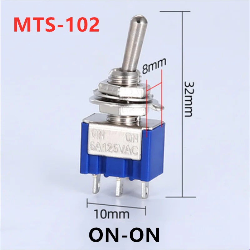 Переключатель SPDT DPDT 6мм PS-102
Переключатель SPDT DPDT 6мм PS-102