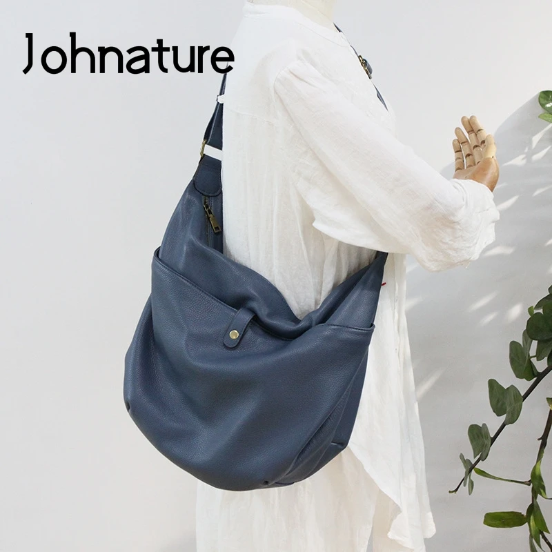 Женская сумка из натуральной воловьей кожи Johnature, однотонная вместительная сумка-мессенджер на плечо, из первого слоя кожи, для отдыха, 2021
Женская сумка из натуральной воловьей кожи Johnature, однотонная вместительная сумка-мессенджер на плечо, из первого слоя кожи, для отдыха, 2021