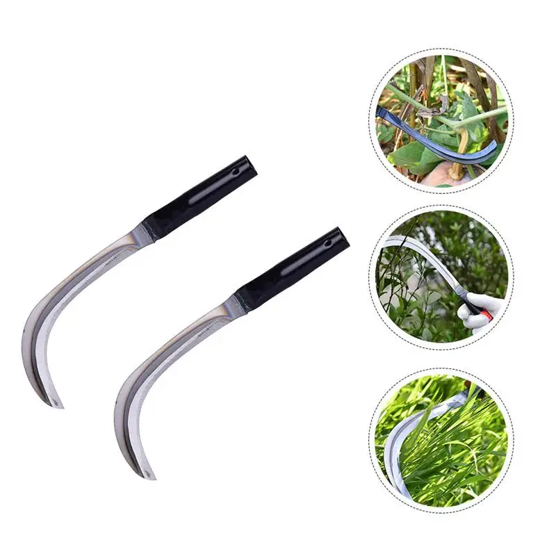 2pcs Gardening Supply Useful Steel Practical Mowing Sickle Wedding Sickle for Plant Home
2pcs Gardening Supply Useful Steel Practical Mowing Sickle Wedding Sickle for Plant Home