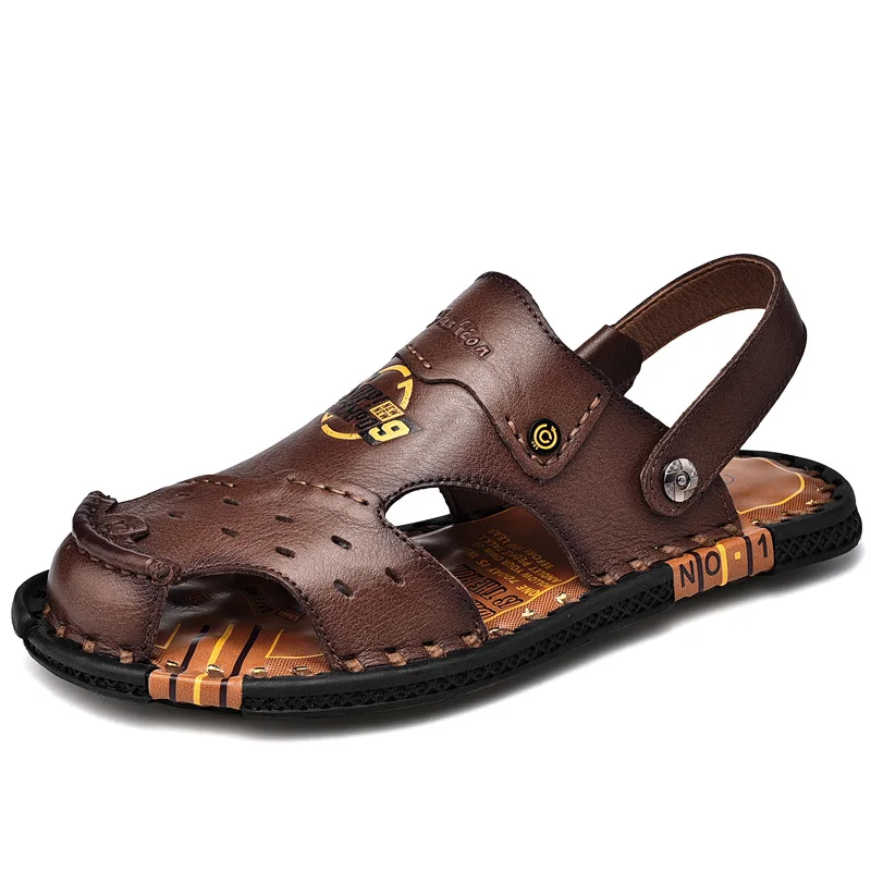 Summer Hot Sale Men's Sandals Outdoor Non-Slip Men's Beach Sandals Handmade Leather Men Sandals Classic Men's Flat Casual Shoes
Summer Hot Sale Men's Sandals Outdoor Non-Slip Men's Beach Sandals Handmade Leather Men Sandals Classic Men's Flat Casual Shoes