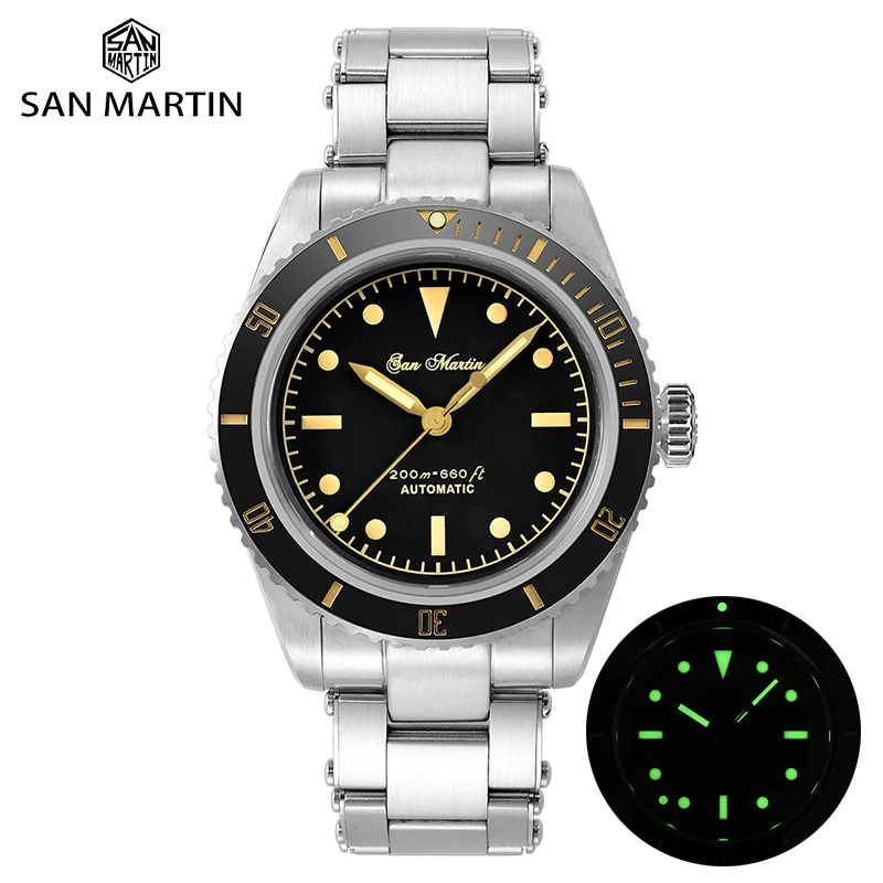 New San Martin Design Diver Watch 6200 Men Automatic Mechanical Watch NH35A/YN55A Stainless Steel Sapphire 200m Waterproof Watch
New San Martin Design Diver Watch 6200 Men Automatic Mechanical Watch NH35A/YN55A Stainless Steel Sapphire 200m Waterproof Watch