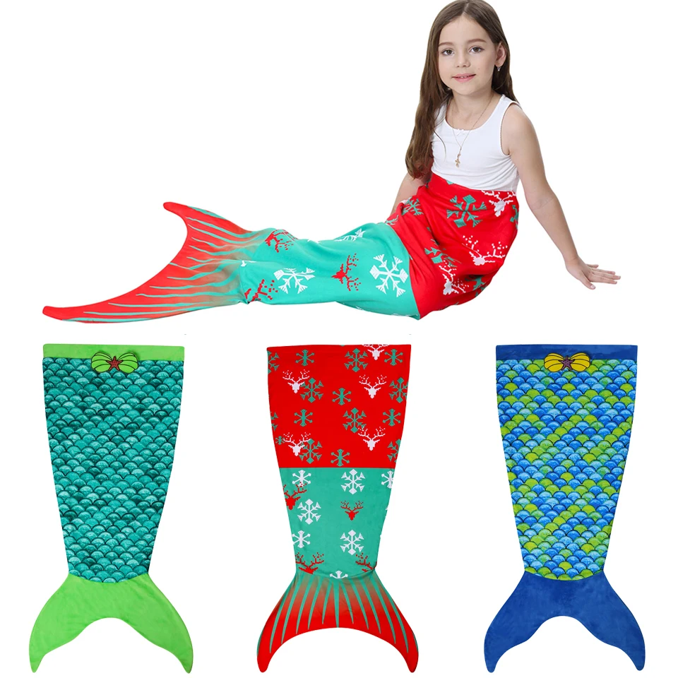 Colorful Mermaid Blanket For Kid Baby Sofa Wearable Warm Christmas Snowflake Flannel Blankets Halloween Purim Deken E40793CH
Colorful Mermaid Blanket For Kid Baby Sofa Wearable Warm Christmas Snowflake Flannel Blankets Halloween Purim Deken E40793CH