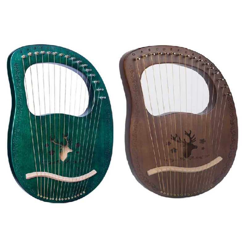 Lyre Harp 16 струн Heptachord красное дерево Lye с настройкой гаечного ключа для любителей
