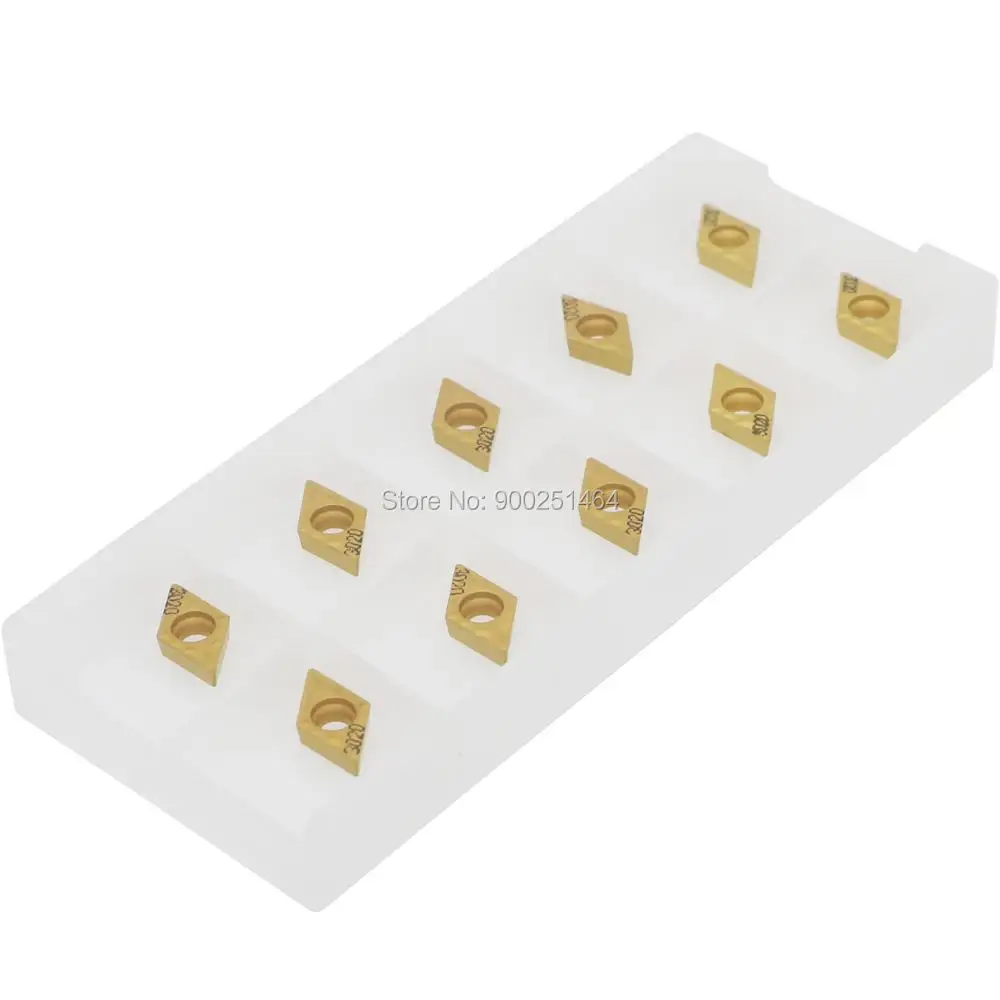 CNC Lathe Insert 10Pcs Carbide Coating Inserts,DCMT070204(DCMT21.51) for Lathe Turning Tool Holder Replacement.
CNC Lathe Insert 10Pcs Carbide Coating Inserts,DCMT070204(DCMT21.51) for Lathe Turning Tool Holder Replacement.