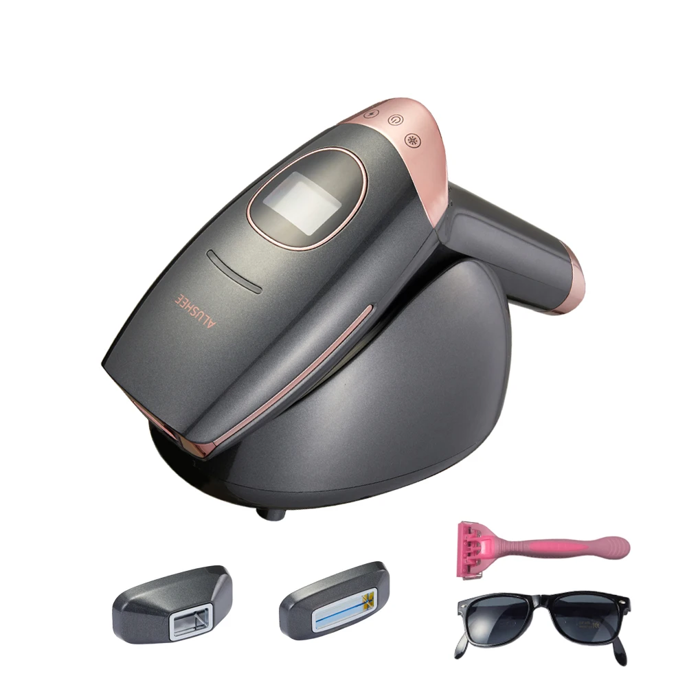 ALUSHEE AP10 Painless ICE Cold IPL Epilator a Laser Permanent Laser Hair Removal Device Home Use Hot sales Face Body 3IN1
ALUSHEE AP10 Painless ICE Cold IPL Epilator a Laser Permanent Laser Hair Removal Device Home Use Hot sales Face Body 3IN1