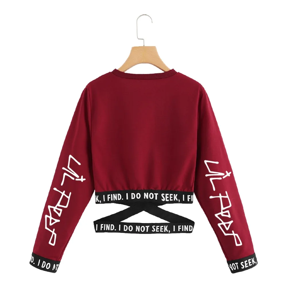 Свитшот Lil Peep в стиле Харадзюку Модный свитшот с принтом корейские свободные топы