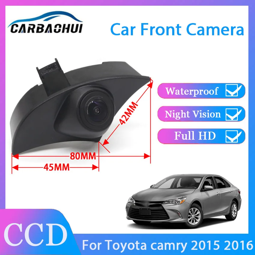CCD Full HD Waterproof Night Vision high quality Car Front View Camera Brand Mark Car Front Camera For Toyota camry 2015 2016
CCD Full HD Waterproof Night Vision high quality Car Front View Camera Brand Mark Car Front Camera For Toyota camry 2015 2016