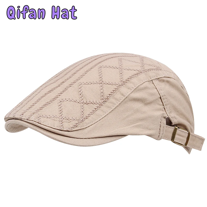 Herringbone Flat Caps Artist Peaked Newsboy Cap Casual Men's Hats Retro Berets Hat For Women Cotton Visors Embroidery Cap
Herringbone Flat Caps Artist Peaked Newsboy Cap Casual Men's Hats Retro Berets Hat For Women Cotton Visors Embroidery Cap