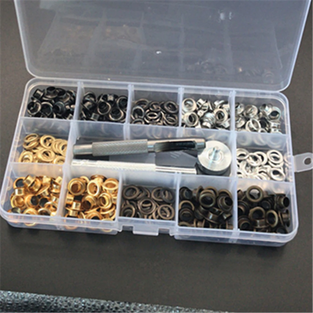 200Sets 6mm Eyelet Hole Punch Tool Grommet Kit For Leather Craft Clothing Canvas Grommets Rings Kit Install Tool&Storage Box
200Sets 6mm Eyelet Hole Punch Tool Grommet Kit For Leather Craft Clothing Canvas Grommets Rings Kit Install Tool&Storage Box
